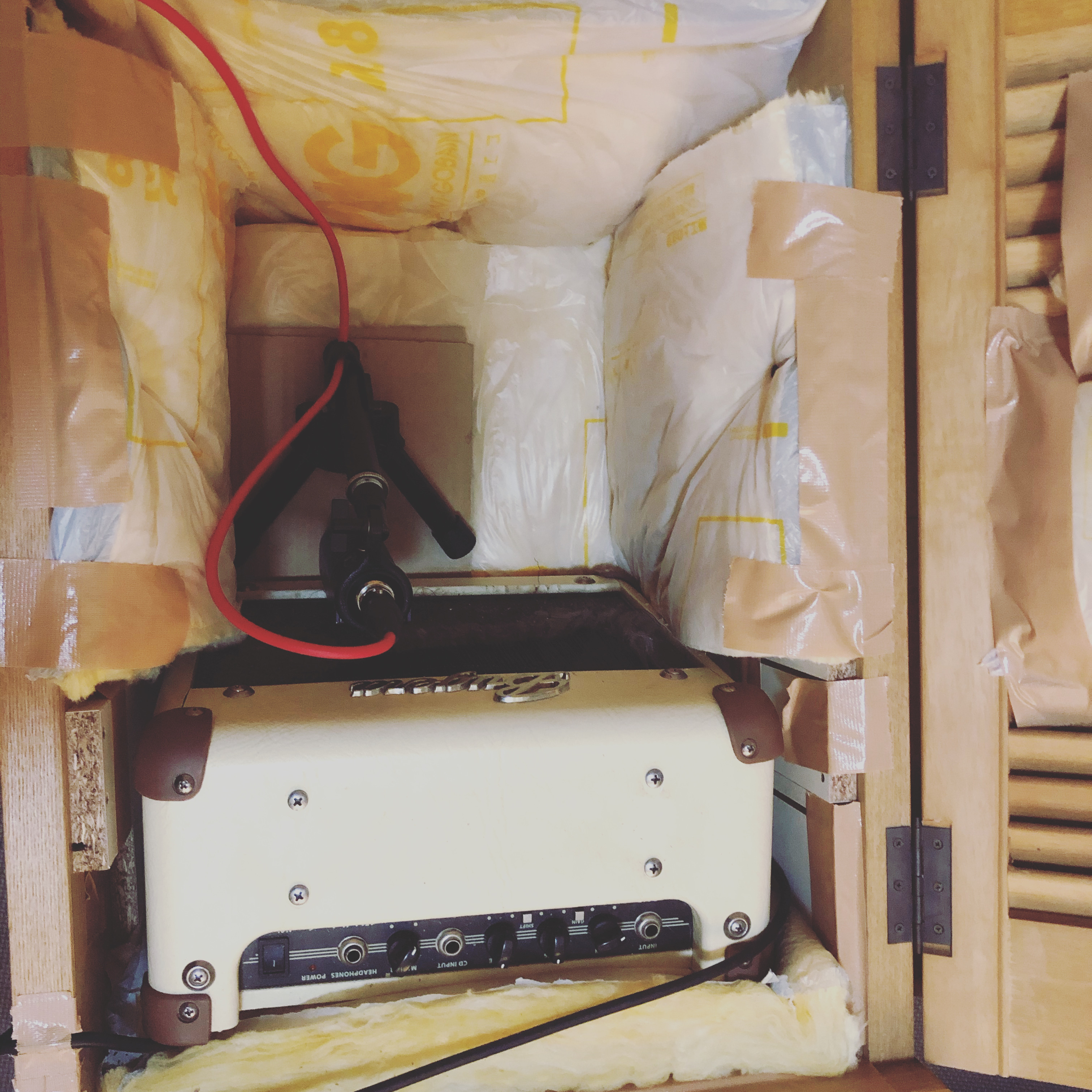 Building a DIY Soundproof Guitar Amp Cabinet for Home Recording at Realistic Volumes