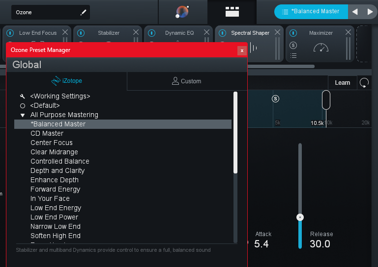 Running Ozone Master Assistant Analysis